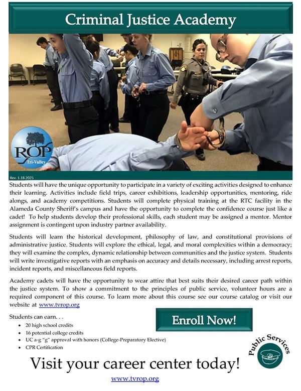  Click link for course information flyer